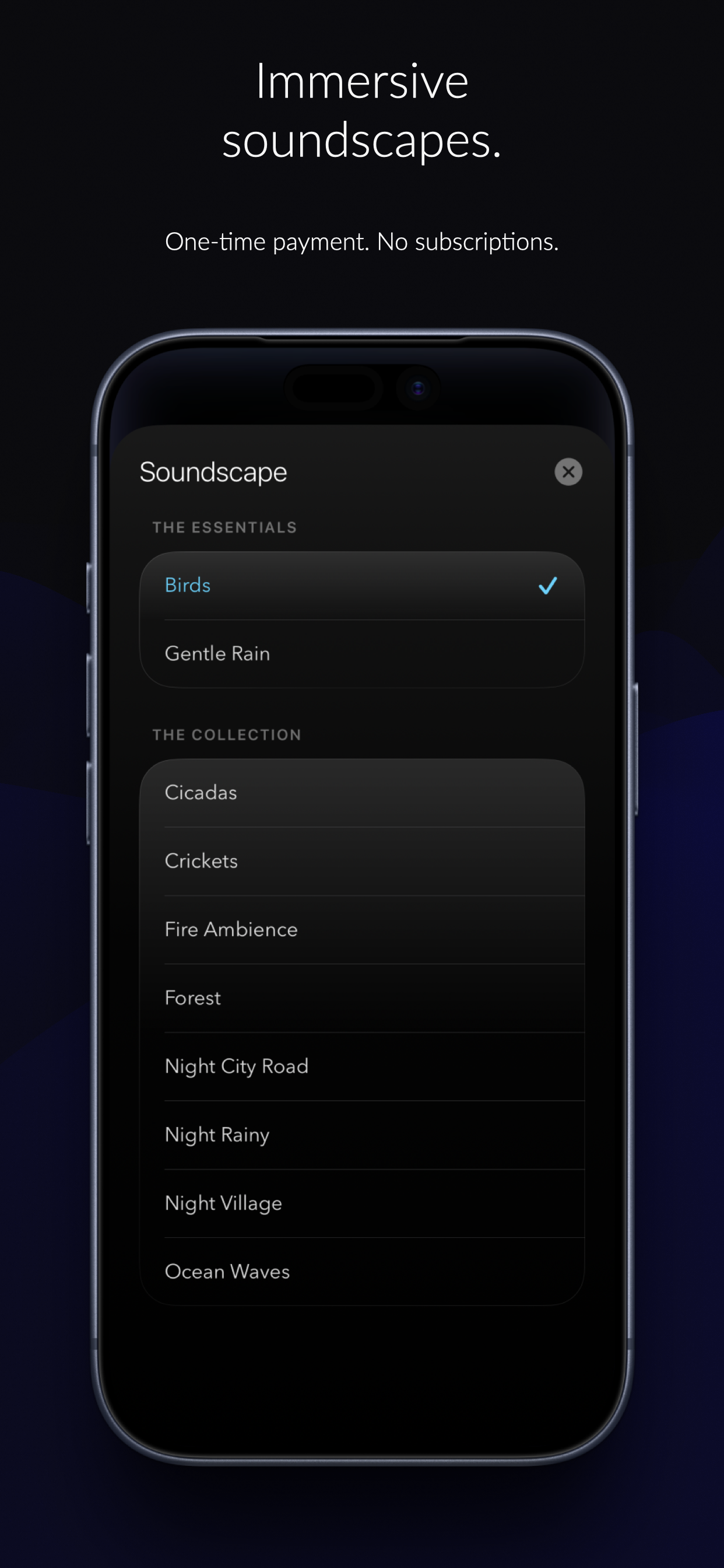 High-Fidelity Soundscapes