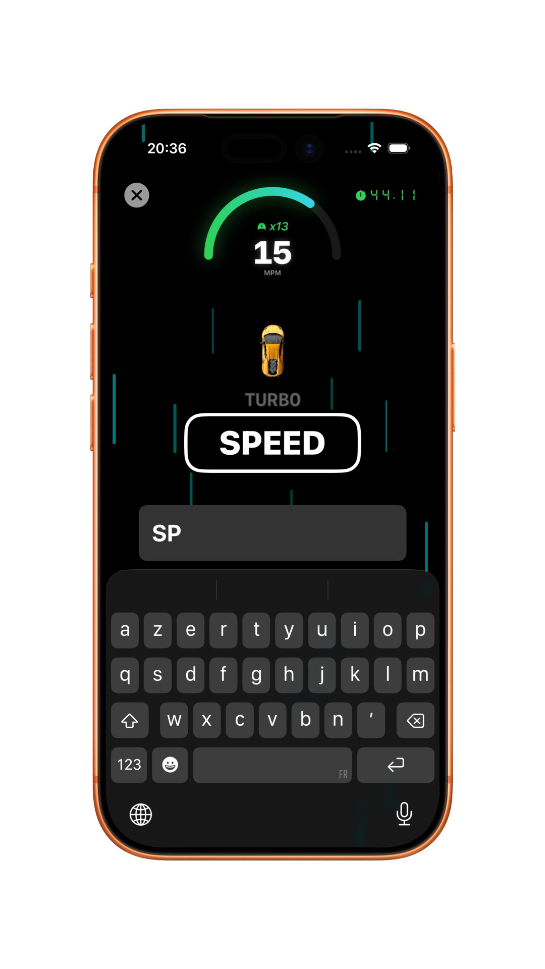 Typing Race Gameplay